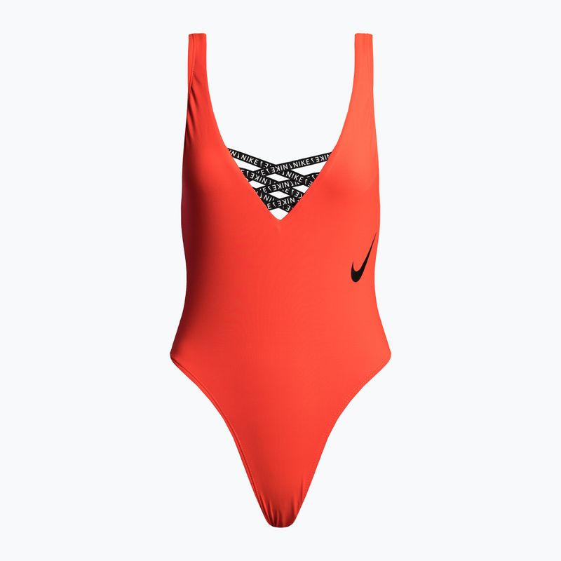 Nike Sneakerkini U-Back einteiliger Badeanzug für Damen orange NESSC254-631