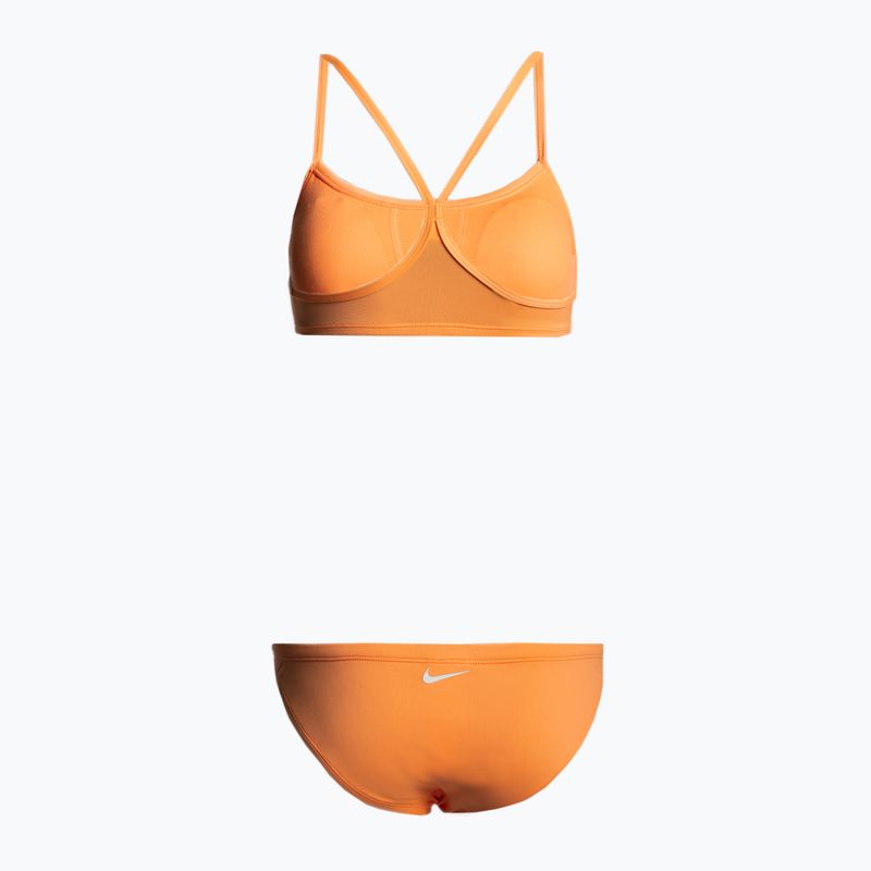 Zweiteiliger Badeanzug Damen Nike Essential Racerback Bikini rosa NESSA211 2