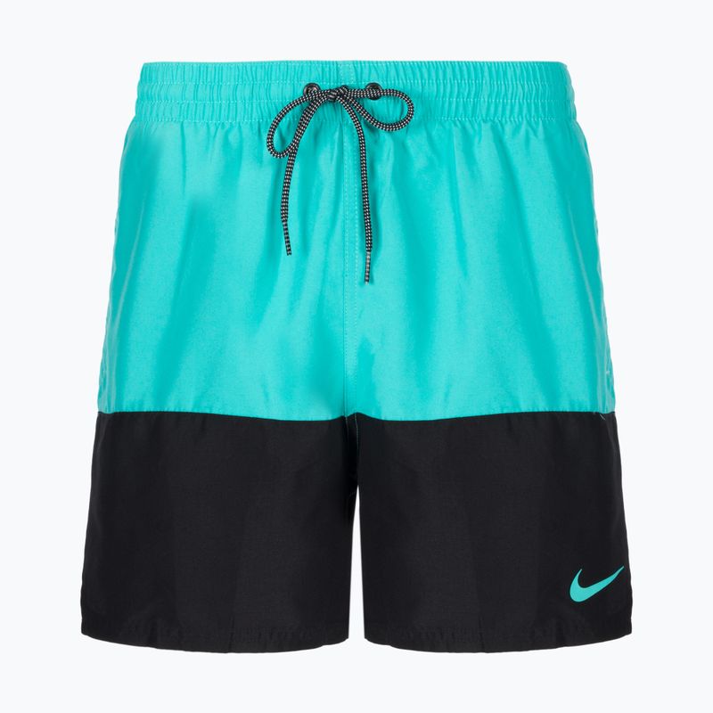 Herren Nike Split 5" Volley Badeshorts blau/schwarz NESSB451-339