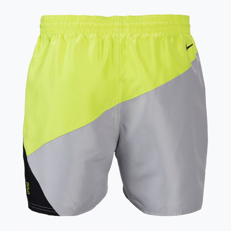 Herren Nike Logo 5" Volley Badeshorts grün NESSC470-001 7