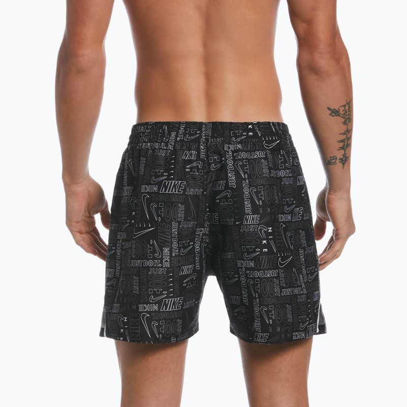 Herren Nike Logo Mashup 5" Volley Badeshorts schwarz NESSC482-001 6