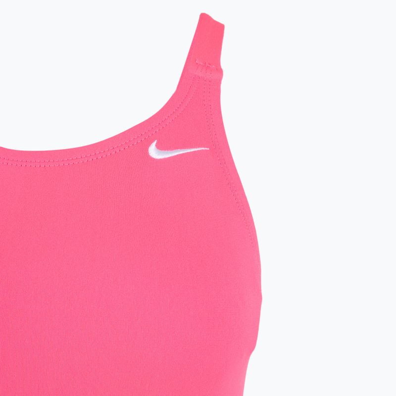 Nike Hydrastrong Solid Fastback einteiliger Badeanzug für Damen Hyper Pink 3