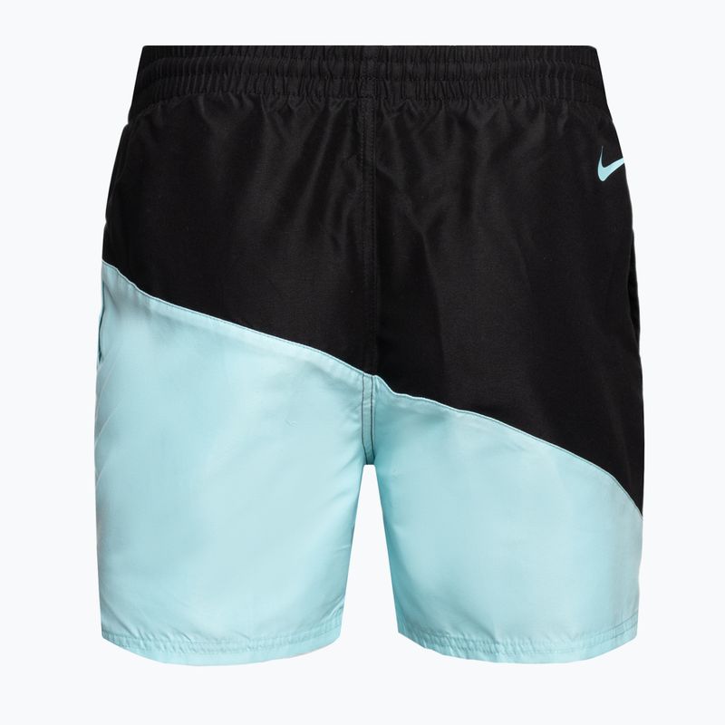 Herren Badehose Nike Block Swoosh 5" Volley blau NESSC492 2