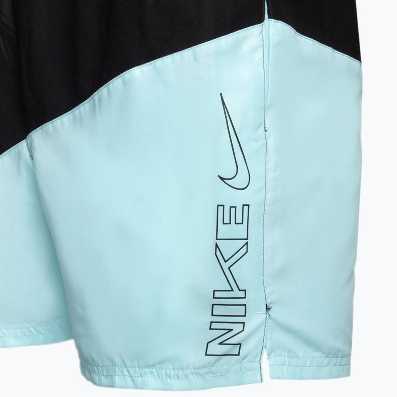 Herren Badehose Nike Block Swoosh 5" Volley blau NESSC492 3