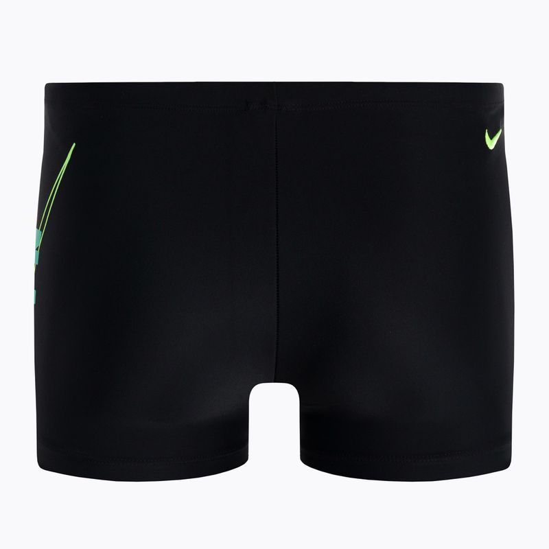 Badehose boxer Herren Nike Reflect Logo Square Leg schwarz NESSC583 2