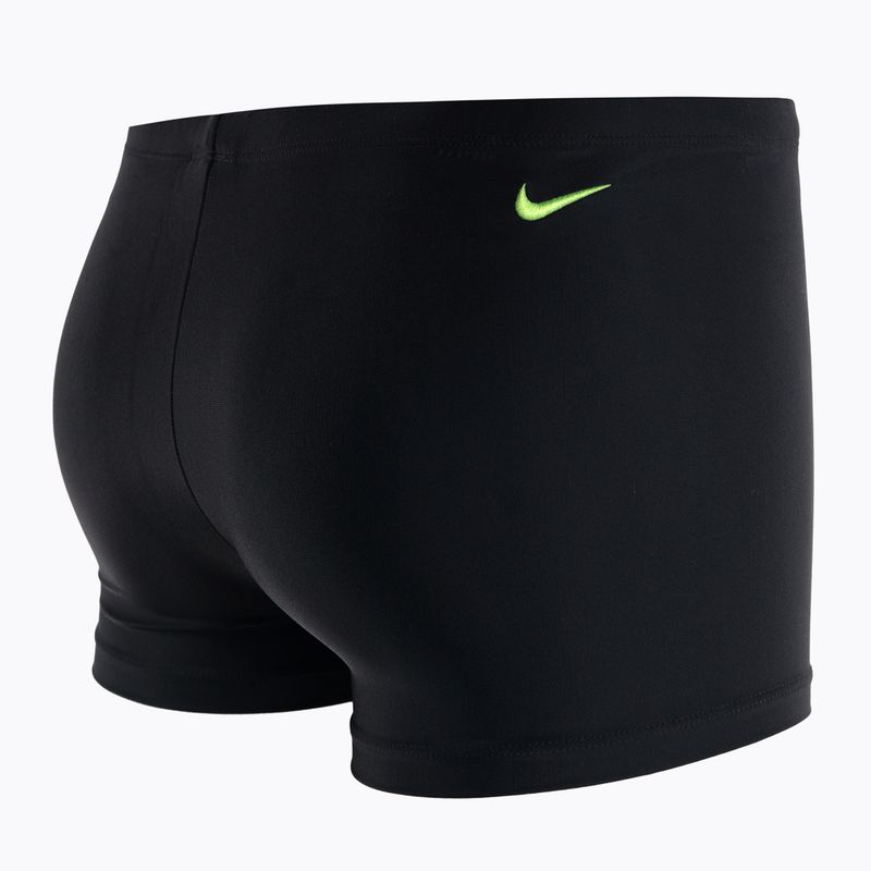 Badehose boxer Herren Nike Reflect Logo Square Leg schwarz NESSC583 4