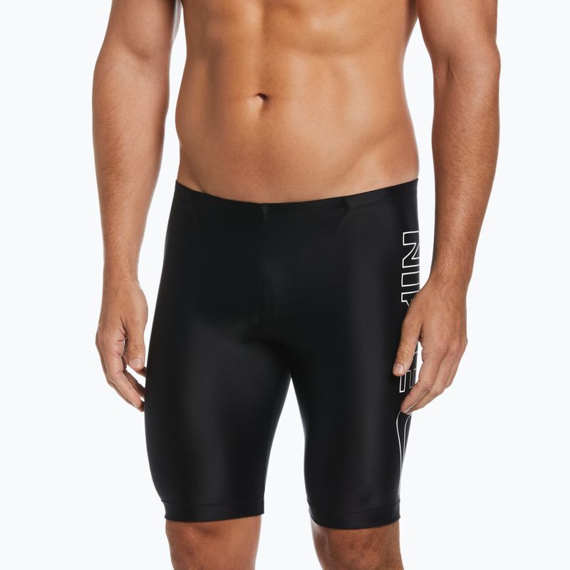 Badehose Jammer Herren Nike Multi Logo Jammer Jet Black NESSC588 5