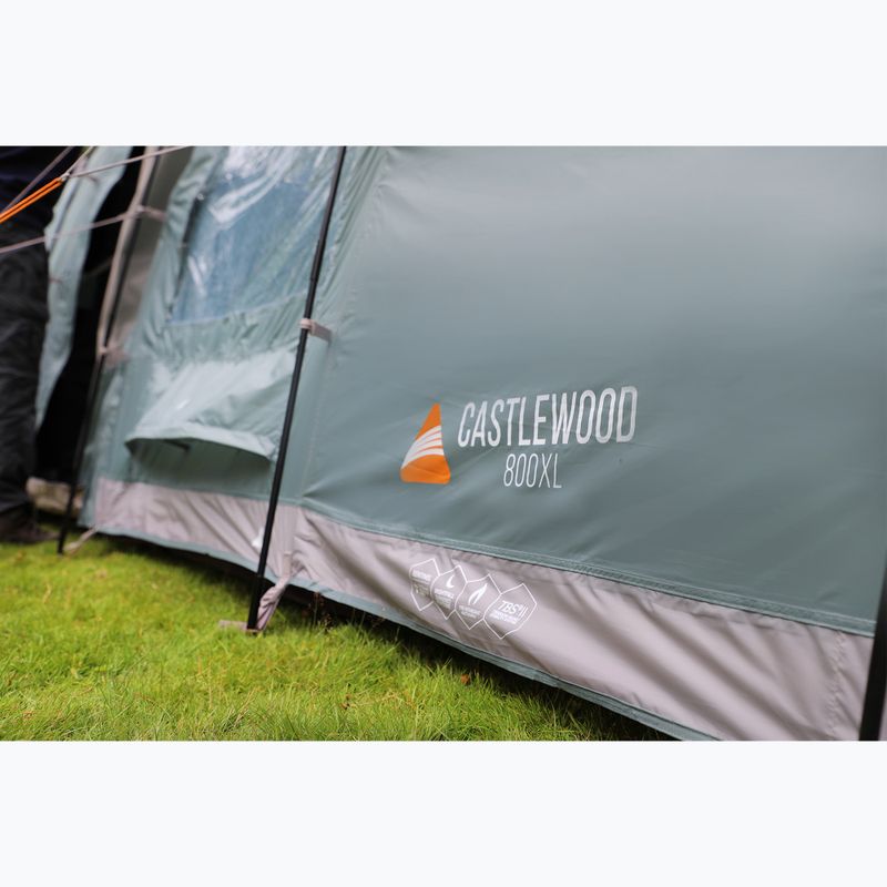 Vango Castlewood 800XL Paket Mineral grün 8-Personen-Campingzelt 13