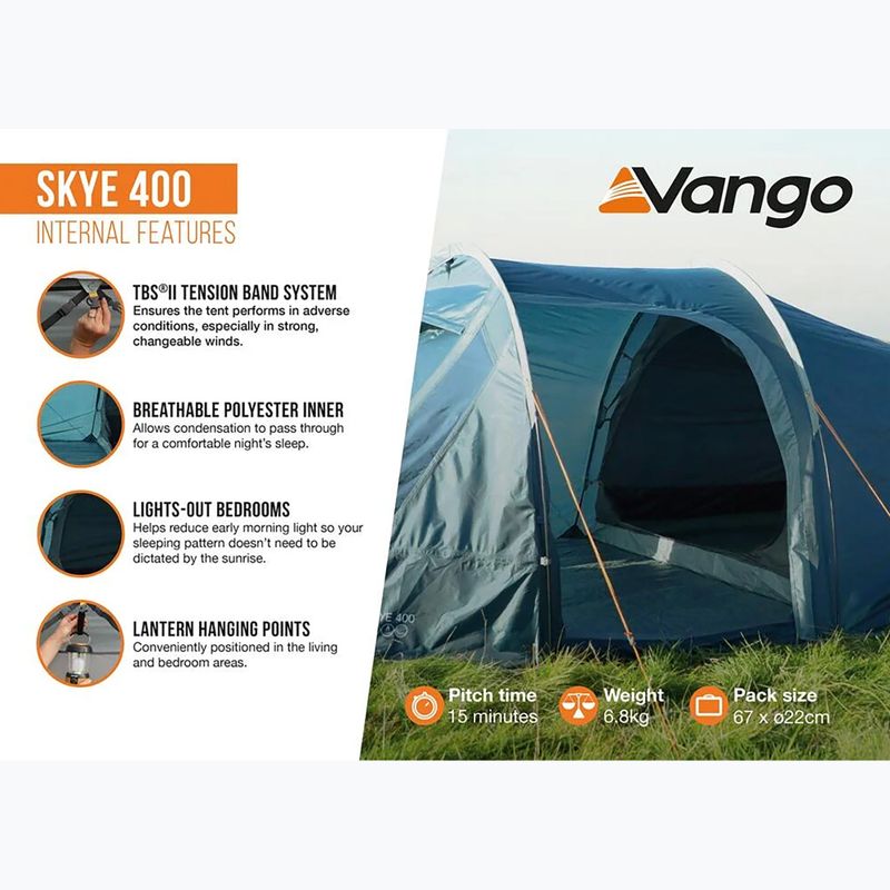 Vango Skye 500 tiefblau 5-Personen-Campingzelt 10