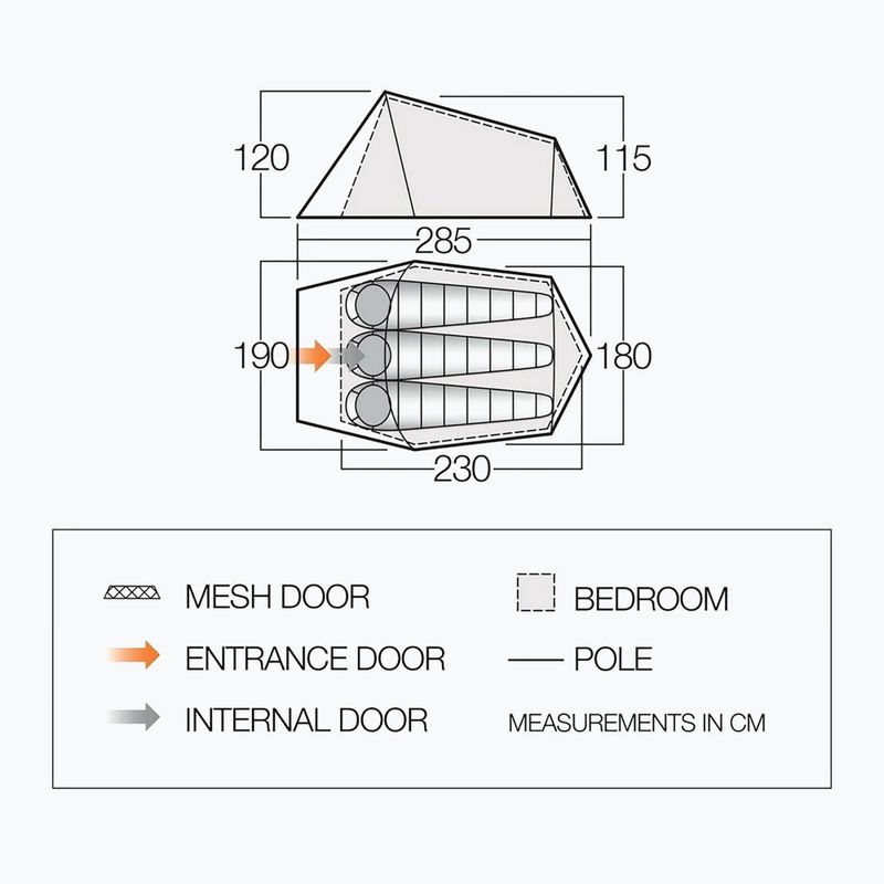 Zelt 3-Personen Vango Soul 300 deep blue 2