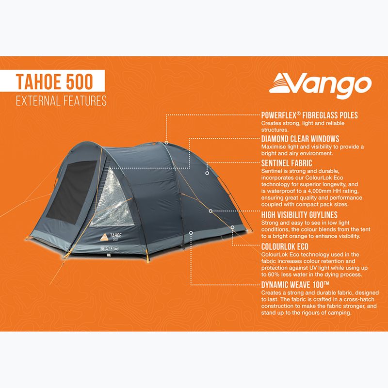 Vango Tahoe 500 tiefblau 5-Personen-Campingzelt 13