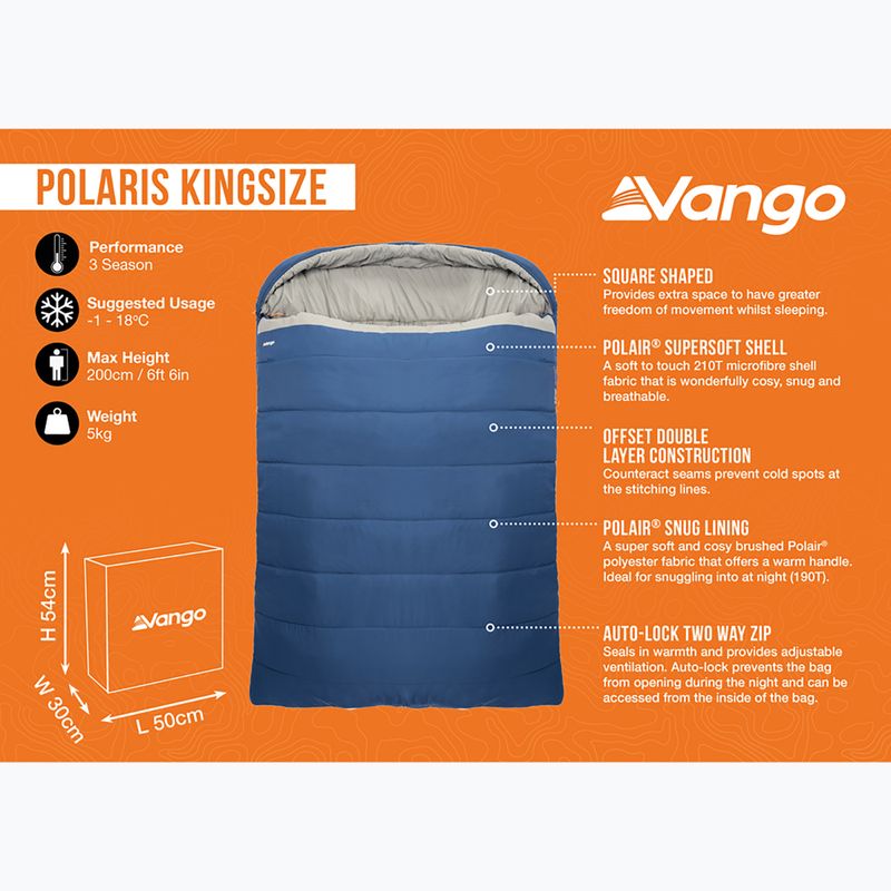Vango Polaris Kingsize Neptun Schlafsack 10