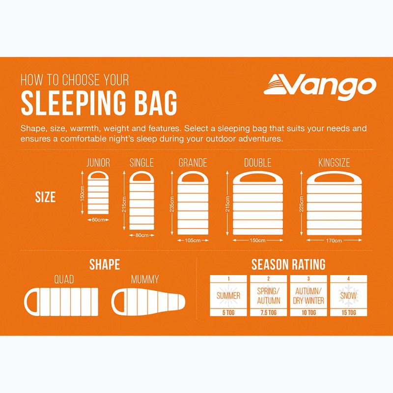 Vango Stellar Grande Schlafsack schwarz 10