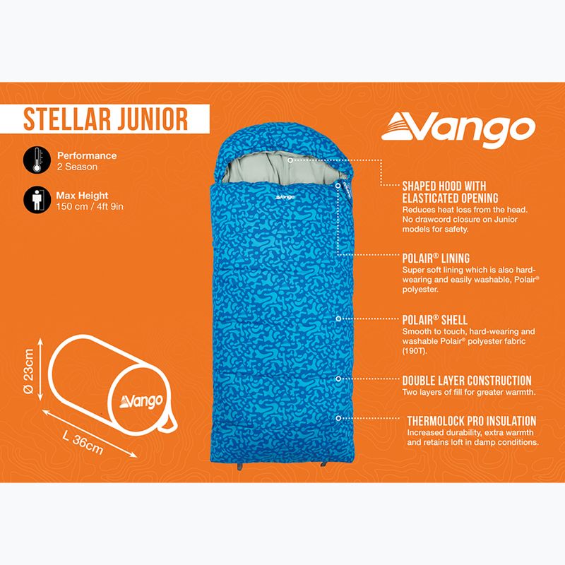 Vango Stellar Junior Kinderschlafsack atlantikblau 10