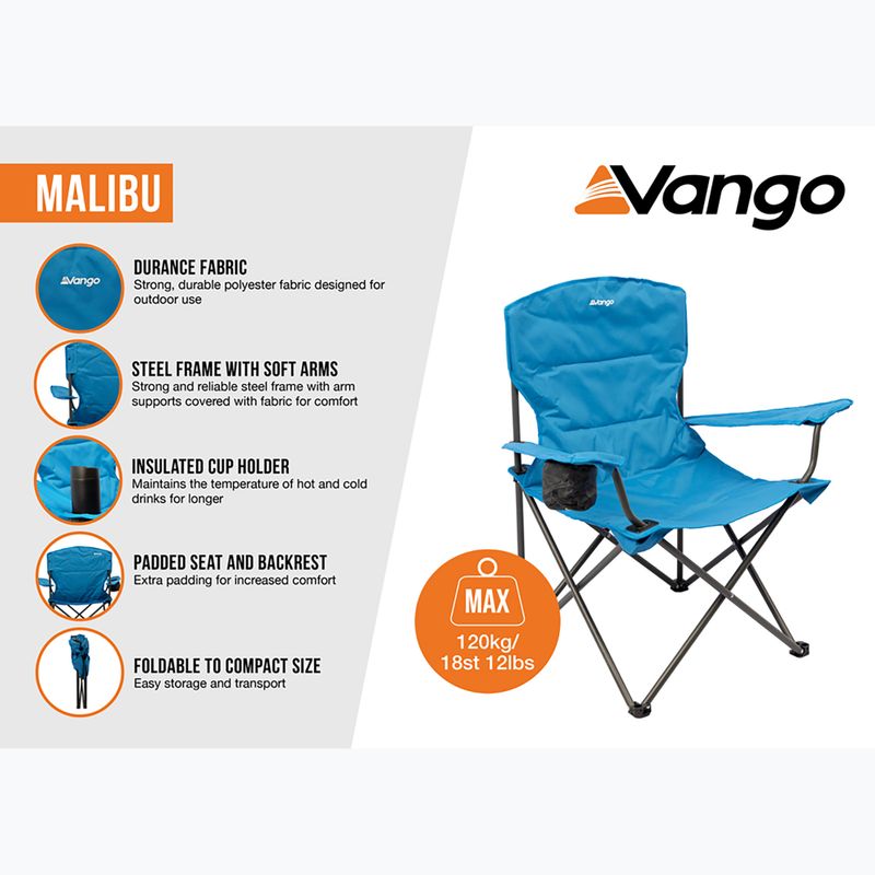 Vango Malibu kobalt Wanderstuhl 7