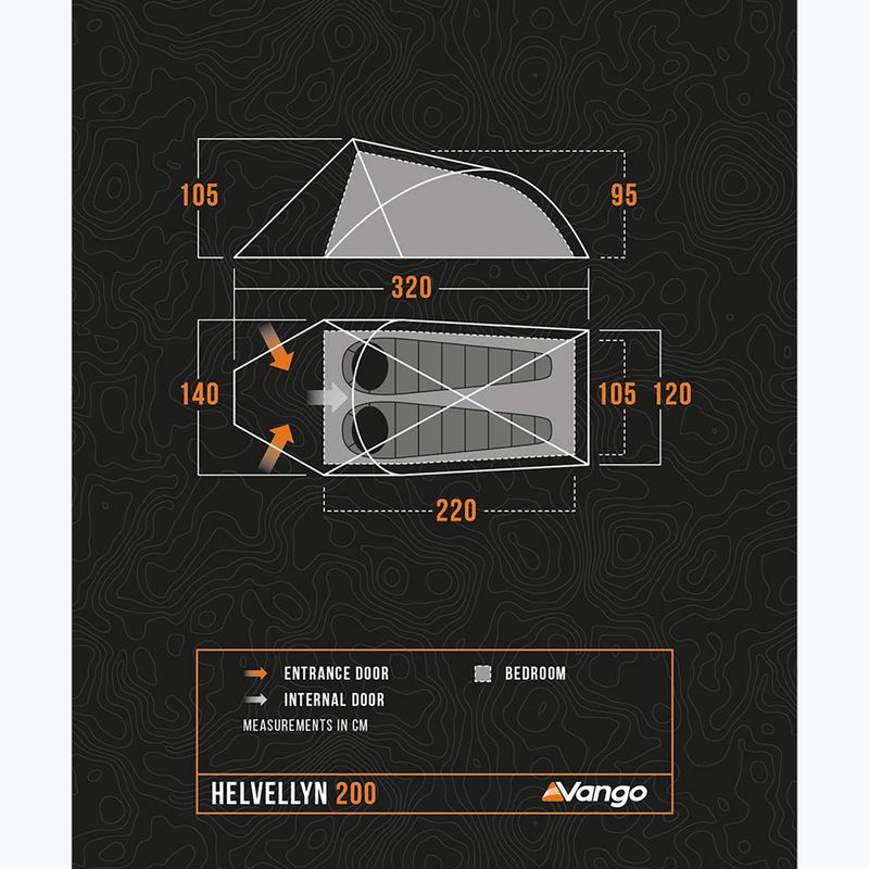 Vango Helvellyn 200 pamir grün 2-Personen-Trekkingzelt 2