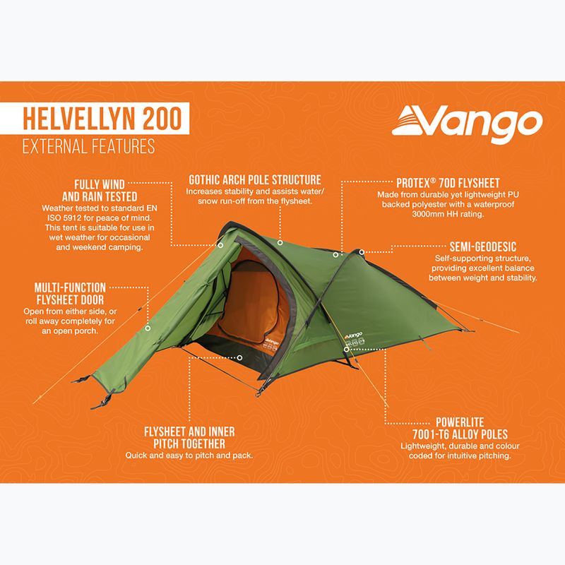 Vango Helvellyn 200 pamir grün 2-Personen-Trekkingzelt 18