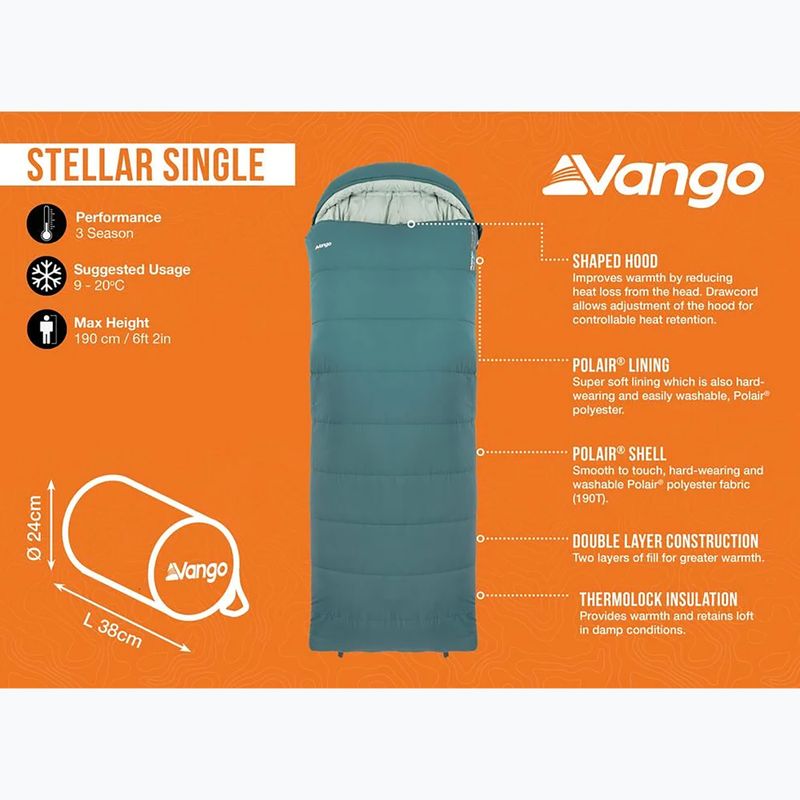 Schlafsack Vango Stellar Single oasis 7