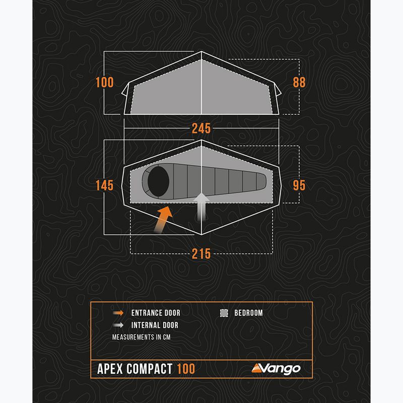 Vango Apex Compact 100 waldgrün 1-Personen-Trekkingzelt 2