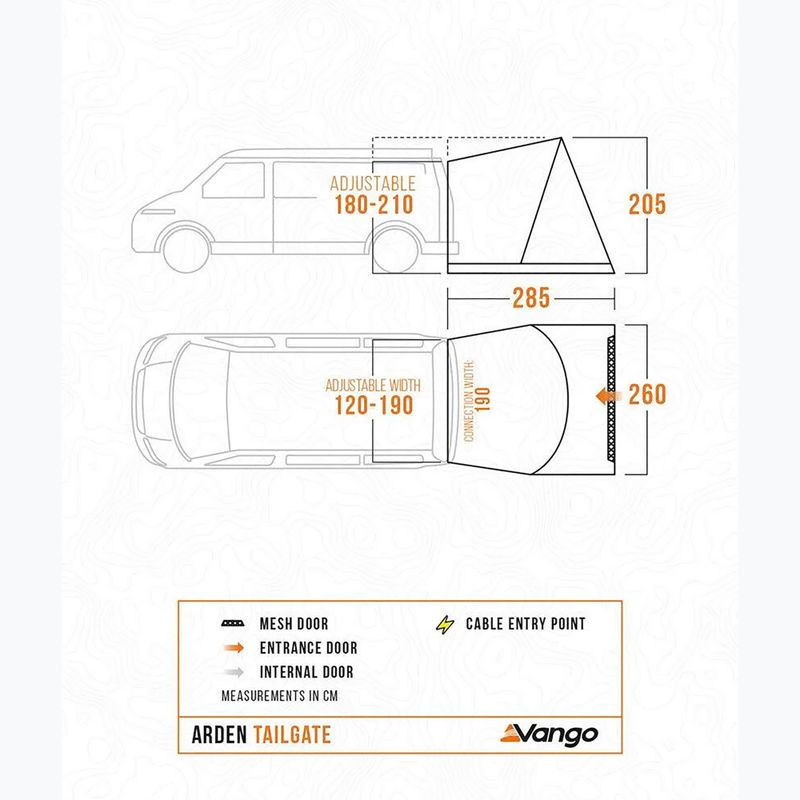 Vorraum fürs Auto Vango Arden Tailgate smoke 2