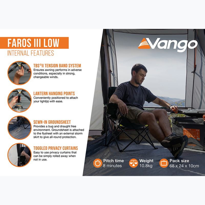 Vorzelt für Wohnmobil Vango Faros II Low smoke 12