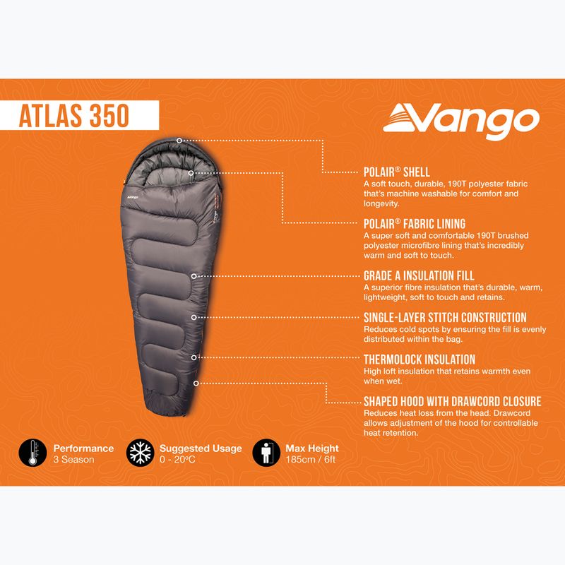 Schlafsack Vango Atlas 350 excalibur 5