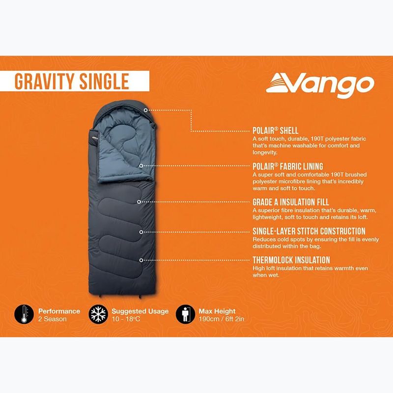 Schlafsack Vango Gravity Single deep blue 6