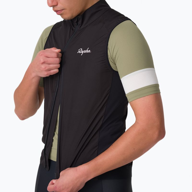 Herren-Fahrradweste Rapha Core Gilet black/white 3