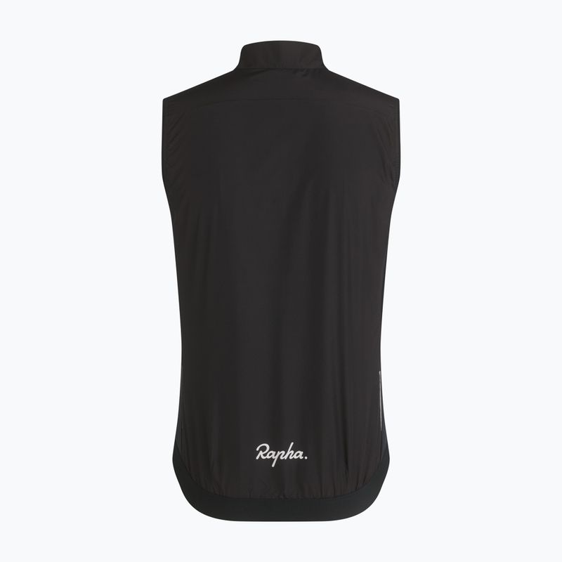 Herren-Fahrradweste Rapha Core Gilet black/white 6