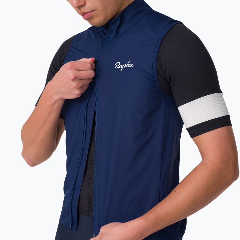 Herren-Fahrradweste Rapha Core Gilet Navy/White 3