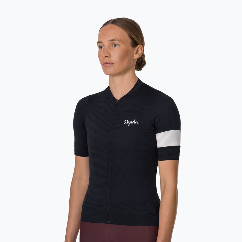 Damen-Fahrradtrikot Rapha Core Lightweight Jersey black/white 2