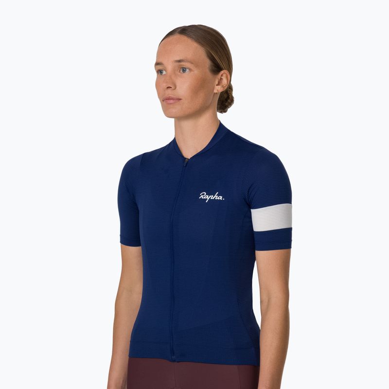Damen-Fahrradtrikot Rapha Core Lightweight Jersey navy/white 2