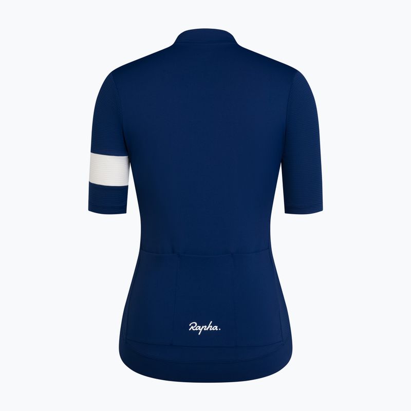 Damen-Fahrradtrikot Rapha Core Lightweight Jersey navy/white 6