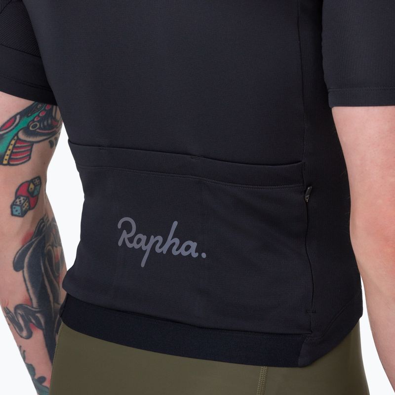 Herren-Fahrradtrikot Rapha Brevet Element Jersey black/dark grey 4