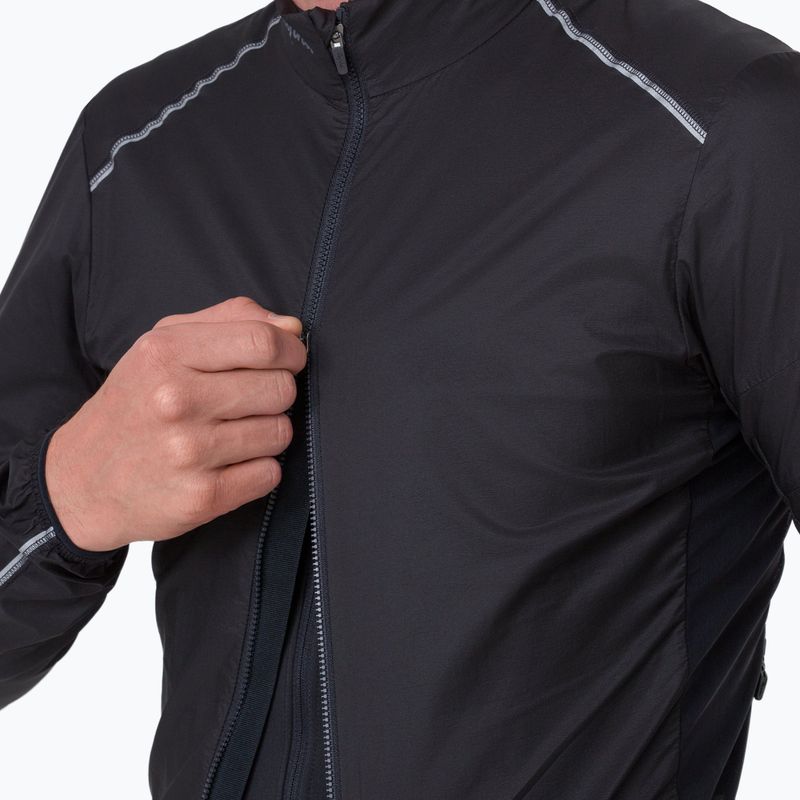 Herren-Fahrradjacke Rapha Brevet Element Wind Jacket black/grey 3