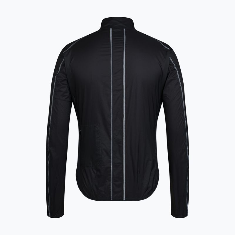 Herren-Fahrradjacke Rapha Brevet Element Wind Jacket black/grey 6