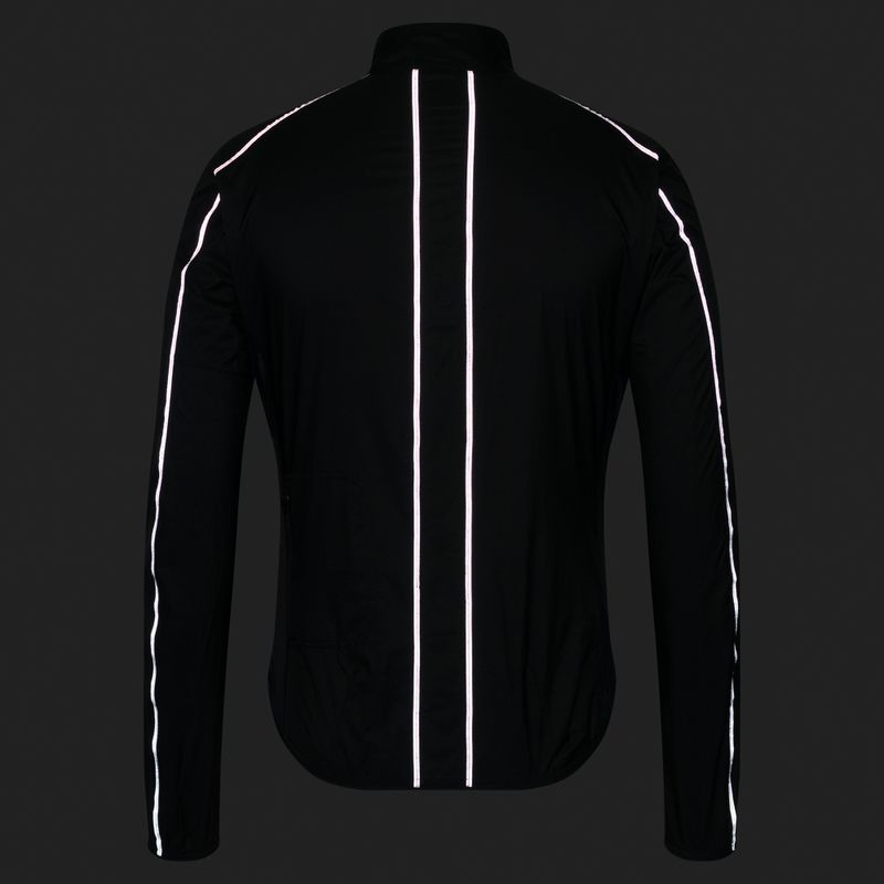 Herren-Fahrradjacke Rapha Brevet Element Wind Jacket black/grey 8