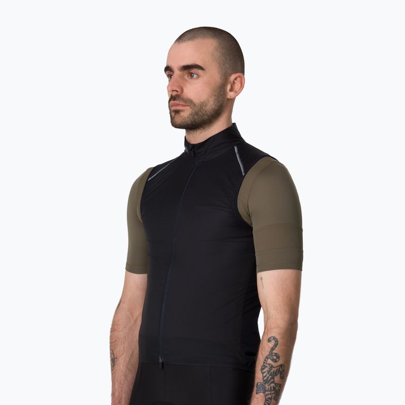 Herren-Fahrradweste Rapha Brevet Element Wind Gilet black/grey 2