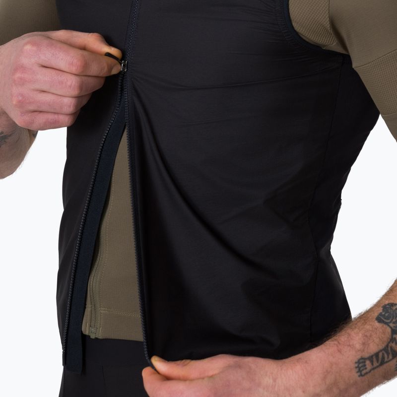 Herren-Fahrradweste Rapha Brevet Element Wind Gilet black/grey 3