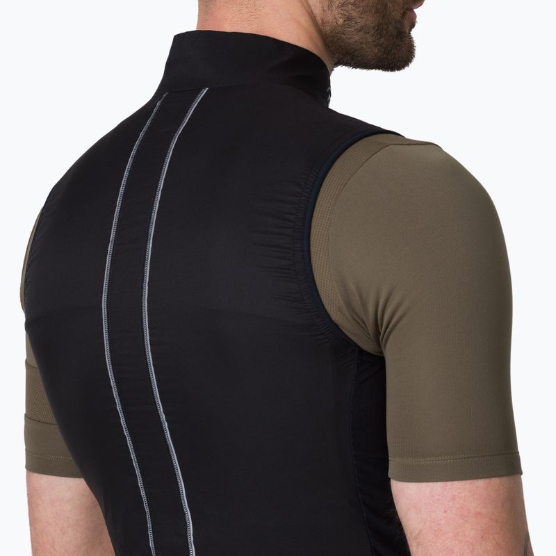 Herren-Fahrradweste Rapha Brevet Element Wind Gilet black/grey 4