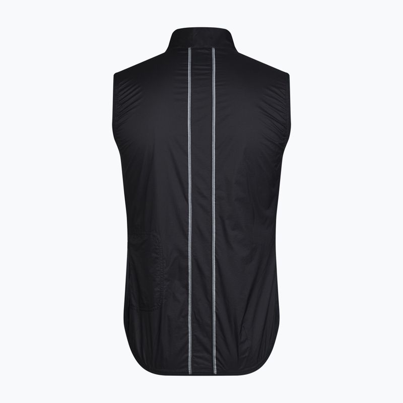 Herren-Fahrradweste Rapha Brevet Element Wind Gilet black/grey 6
