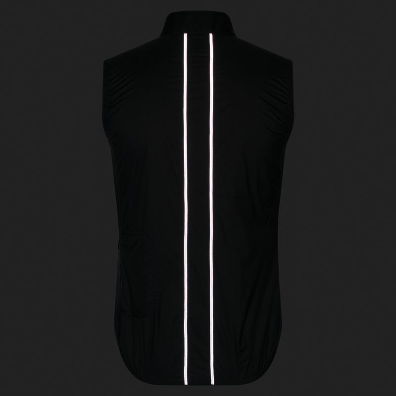 Herren-Fahrradweste Rapha Brevet Element Wind Gilet black/grey 8