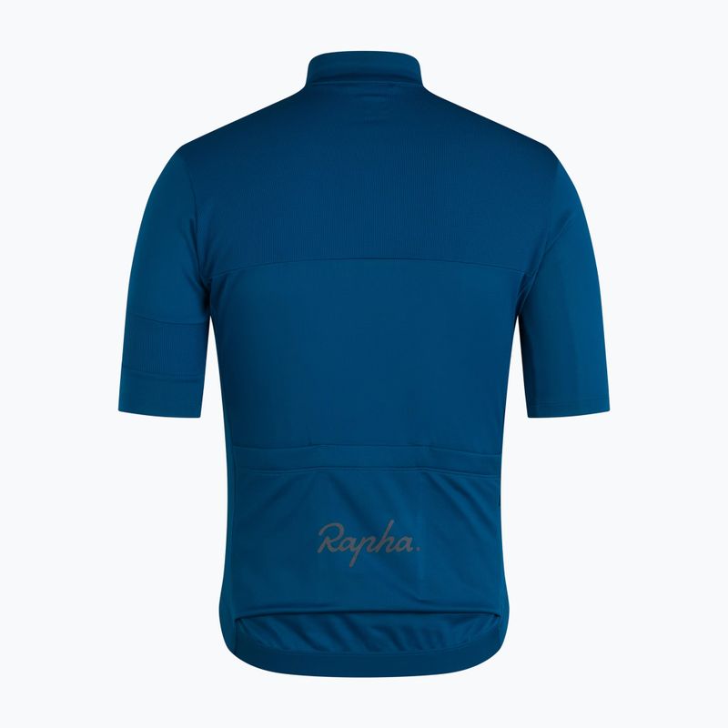 Herren-Fahrradtrikot Rapha Brevet Element Jersey jewelled blue/navy 2