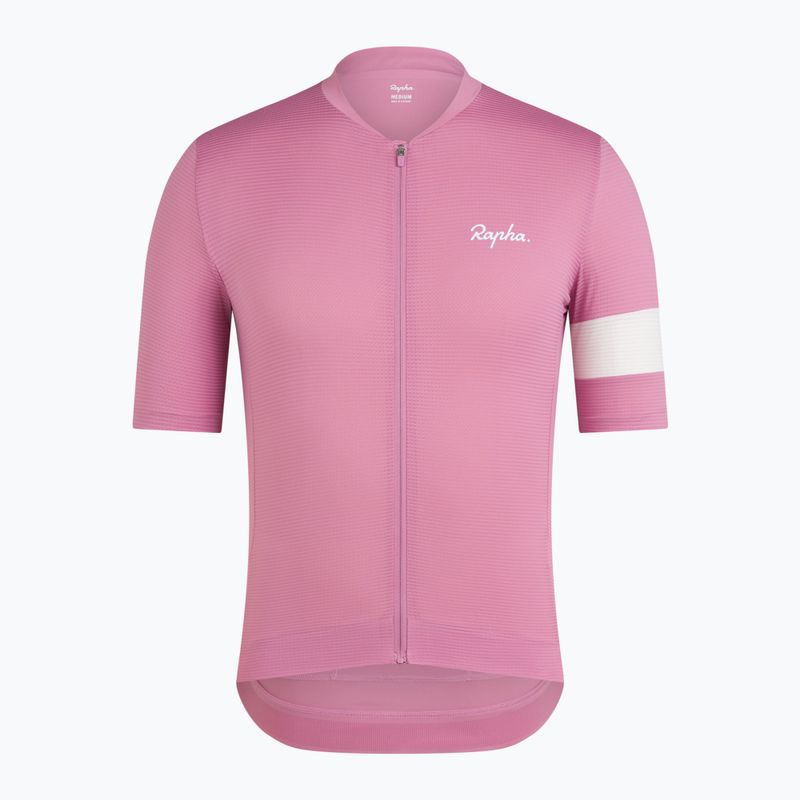 Herren-Fahrradtrikot Rapha Core Lightweight Jersey dusty mauve/white 5