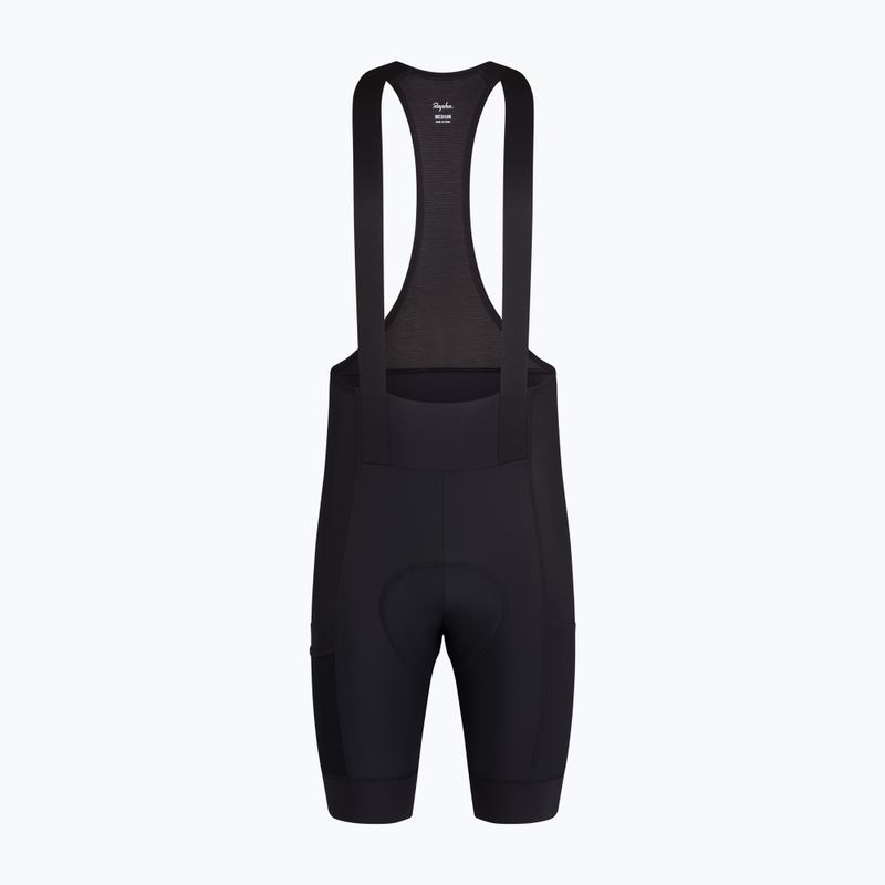 Herren-Radhose Rapha Brevet Element Cargo Bib Shorts black/black