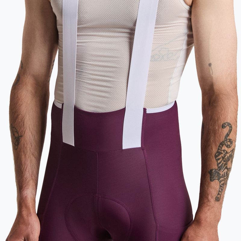 Herren-Radhose Rapha Brevet Element Cargo Bib Shorts plum/white 3
