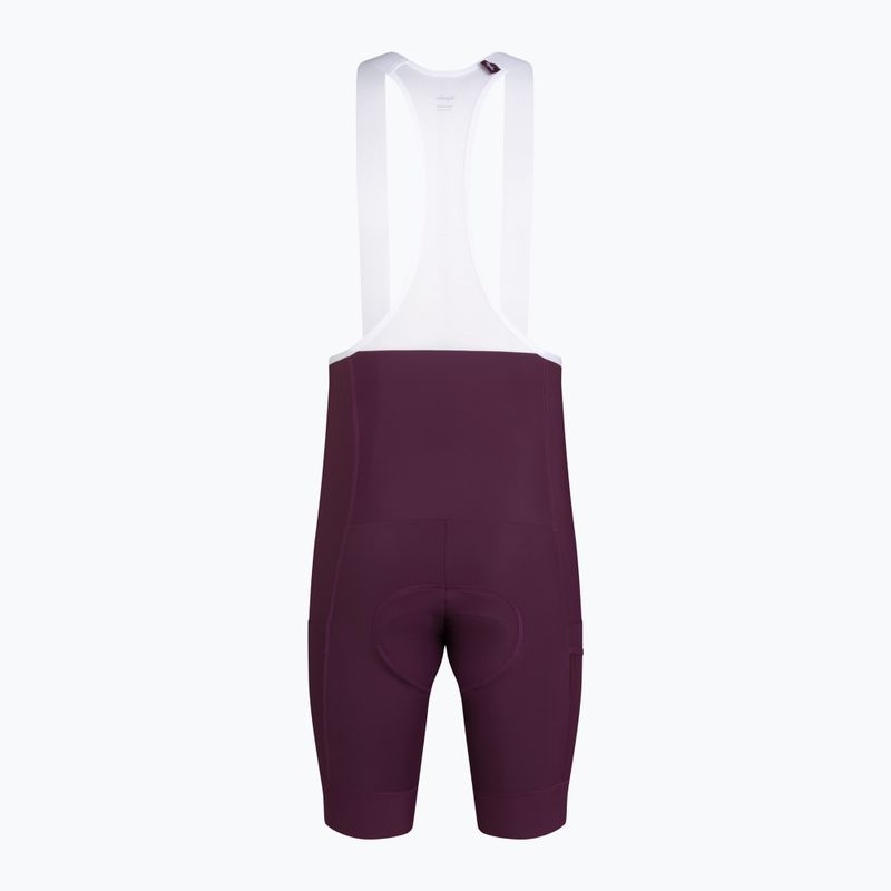 Herren-Radhose Rapha Brevet Element Cargo Bib Shorts plum/white 6