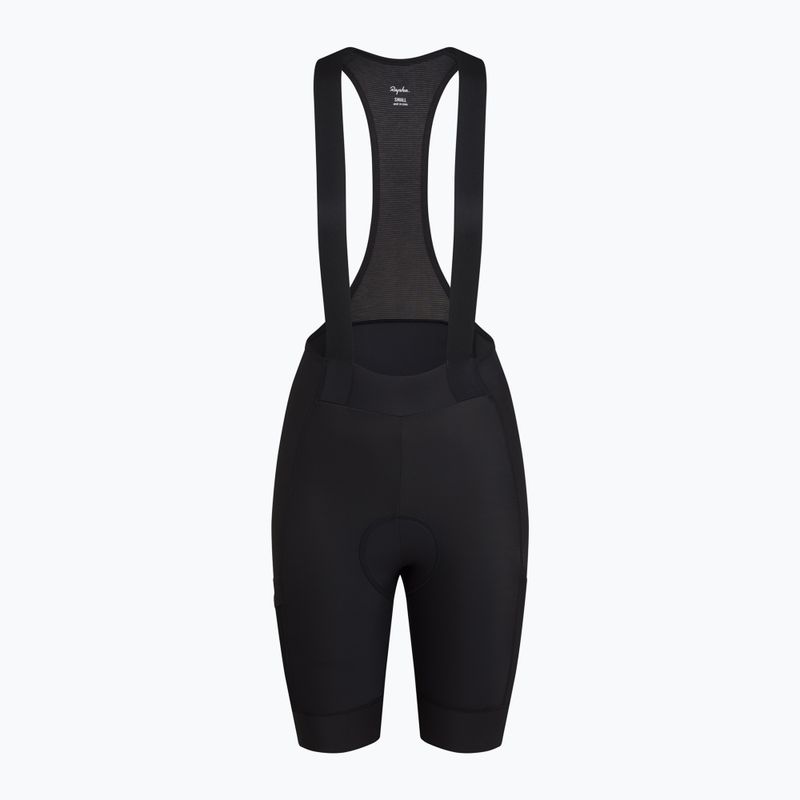 Damen-Radshorts Rapha Brevet Element Cargo Bib Shorts black/white