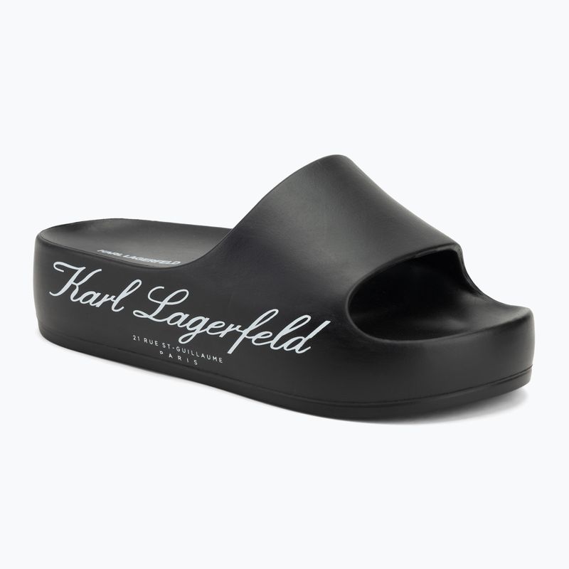 Damen Flip-Flops KARL LAGERFELD Kobo II Hotel Logo schwarz eco eva