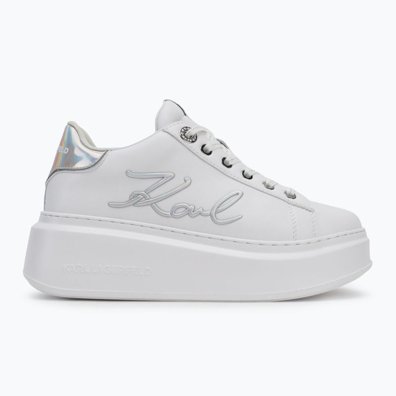 KARL LAGERFELD Damen Schuhe Anakapri Signia weißes Leder m/Silber 2